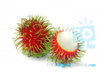 Rambutan fruits Stock Photo