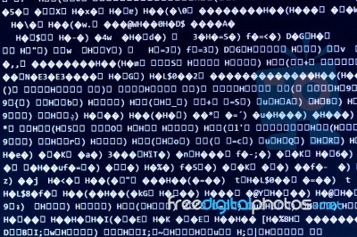 Random Computer Code Stock Photo