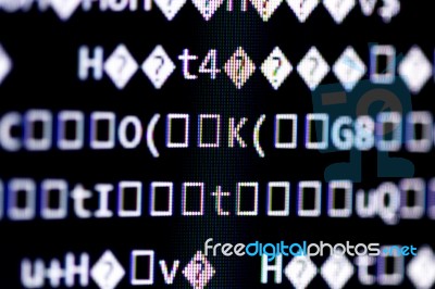 Random Computer Code Stock Photo