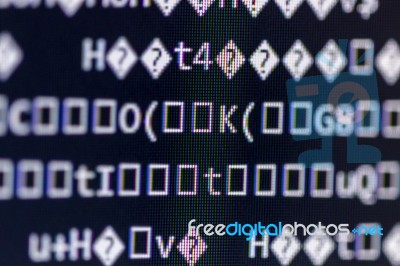 Random Computer Code Stock Photo