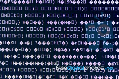 Random Computer Code Stock Photo