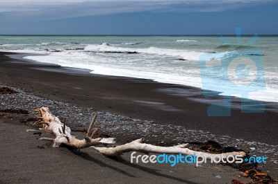 Rarangi Beach Stock Photo