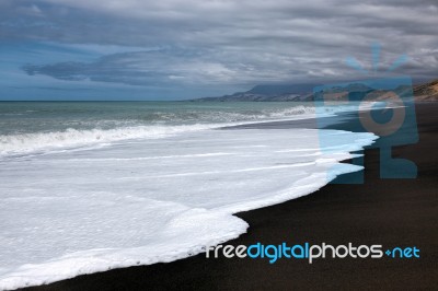 Rarangi Beach Stock Photo