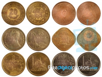 Rare Arabian Coins Stock Photo