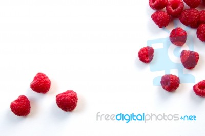 Raspberries Stock Photo