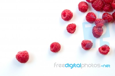 Raspberries Stock Photo