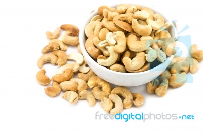 Raw Cashews Stock Photo