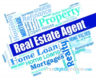 Real Estate Agent Means For Sale And Agents Stock Image