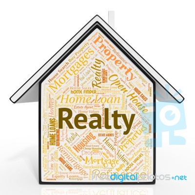 Realty House Represents For Sale And Buildings Stock Image