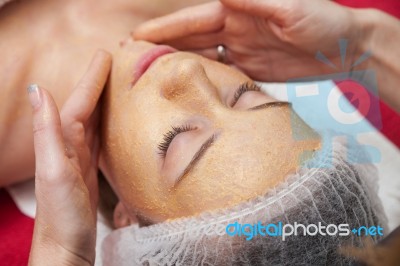 Receiving A Cleansing Therapy Stock Photo