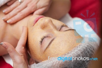 Receiving A Cleansing Therapy Stock Photo