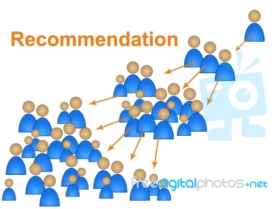 Recommend Recommendations Shows Vouched For And Confirmation Stock Image