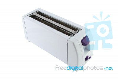 Rectangle Toster On White Background Stock Photo