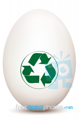 Recycle Egg Stock Image