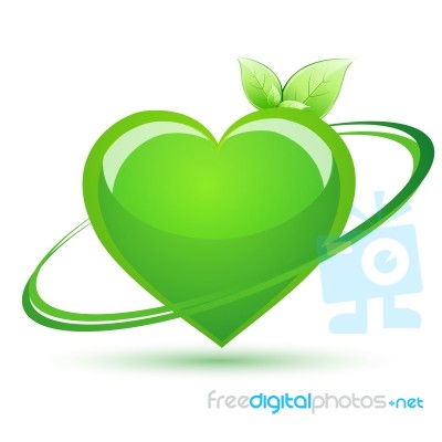 Recycle Heart Stock Image