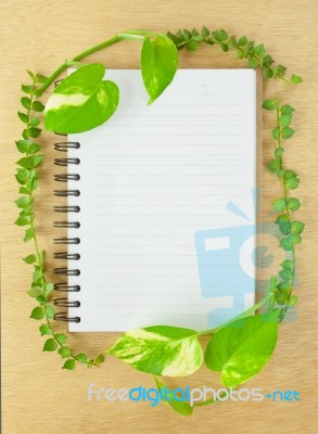 Recycle Notebook Stock Photo