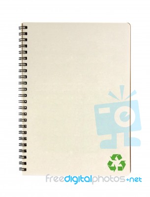 Recycle Notebook Stock Photo