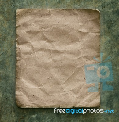 Recycle Paper On Cement Wall Stock Photo