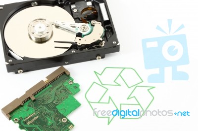 Recycle Technology And Device For Better World Of Life Stock Photo