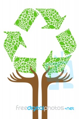 Recycle Tree Stock Image