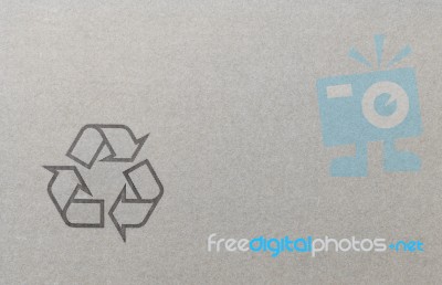 Recycled Paper Symbol Stock Photo