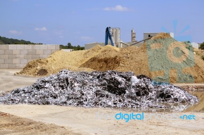 Recycling Yard Stock Photo