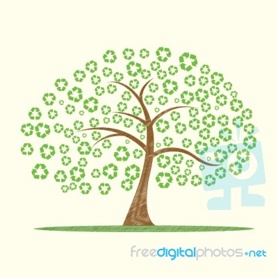 Recyle Tree Stock Image