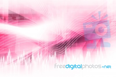 Red Abstract Background Stock Image