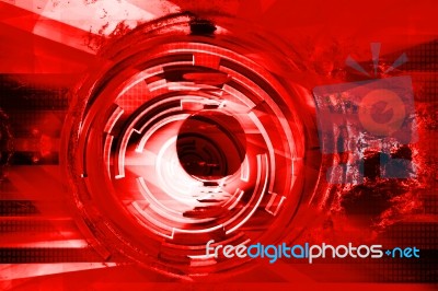 Red Abstract Background Stock Image