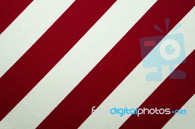 Red And White Striped Canvas Texture Stock Photo