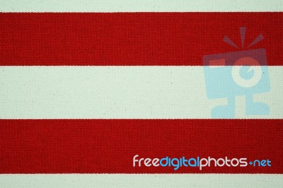 Red And White Striped Canvas Texture And Background Stock Photo