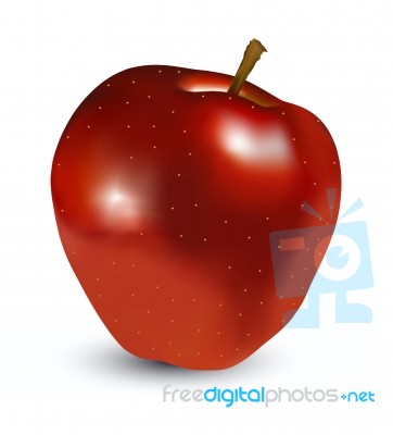 Red Apple Stock Image