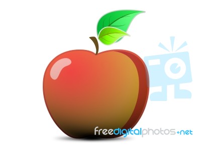 Red Apple Stock Image