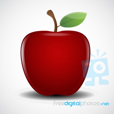 Red Apple  Stock Image