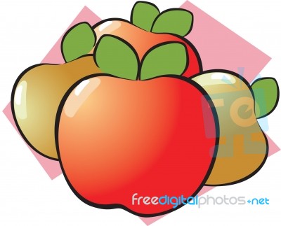 Red Apple Stock Image