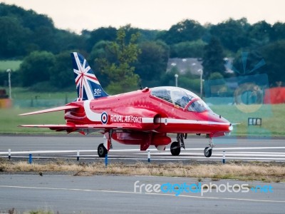 Red Arrows Display Team 50th Anniversary At Biggin Hill Airport Stock Photo