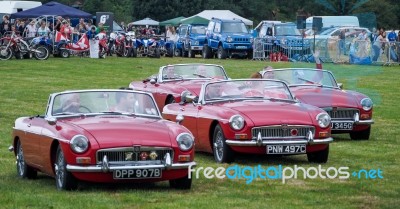 Red Arrows Pilots Entertaining The Crowds At Biggin Hill Stock Photo