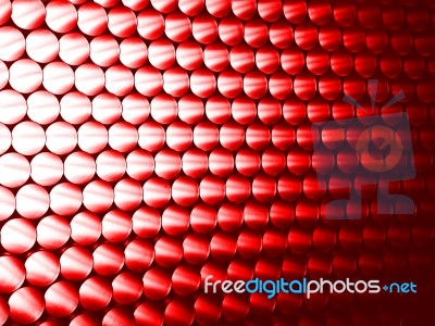 Red Background With Balls Stock Photo