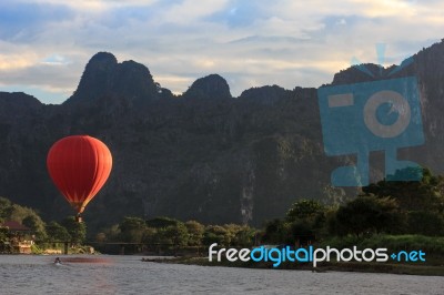 Red Balloon Stock Photo