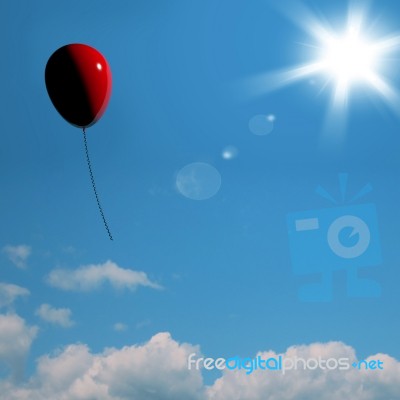 Red Balloon Stock Image