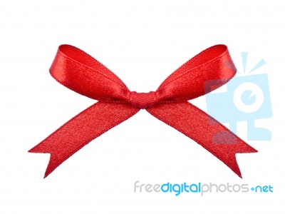 Red Bow Stock Photo