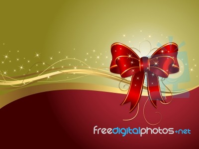 Red Bow Background Stock Image