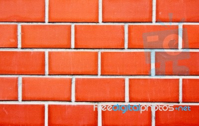 Red Brick Wall Stock Photo