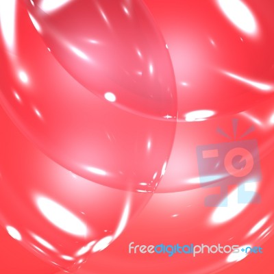 Red Bubbles Background Stock Image