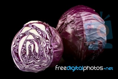 Red Cabbage Stock Photo