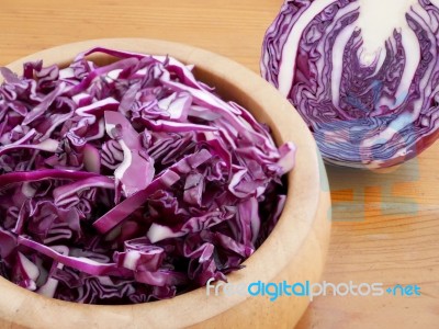 Red Cabbage Stock Photo