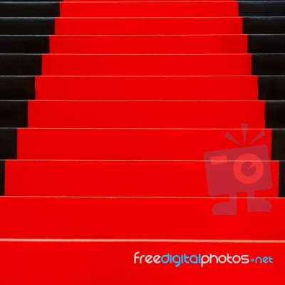 Red Carpet Stock Photo