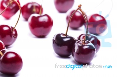 Red Cherries Stock Photo