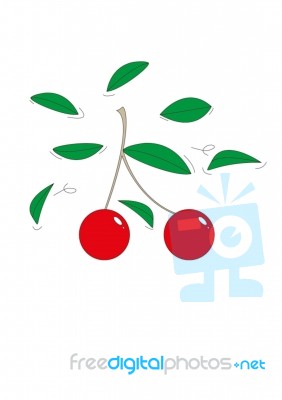 Red Cherry Stock Image