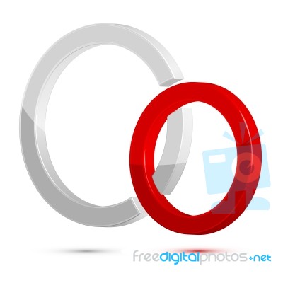 Red circle Stock Image